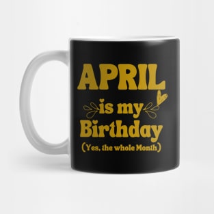 April Birthday Mug